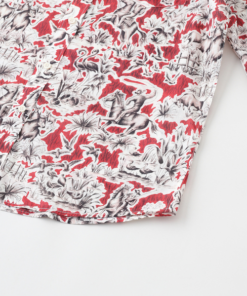 417 EDIFICE(フォーワンセブンエディフィス)の「CHEMISE TRADITION LA GAZE SATIN PREMIUM(シャツ/ブラウス・メンズ・レッド・LARGE)」の12枚目の写真