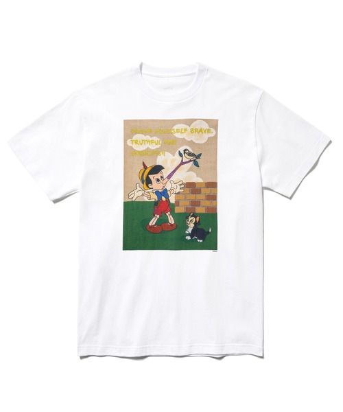 Disney(ディズニー)の「Pinocchio / T-shirt Designed by Koichiro Takagi(Tシャツ/カットソー・メンズ・ブラック/ホワイト・XX-LARGE/X-LARGE/LARGE/MEDIUM)」の2枚目の写真