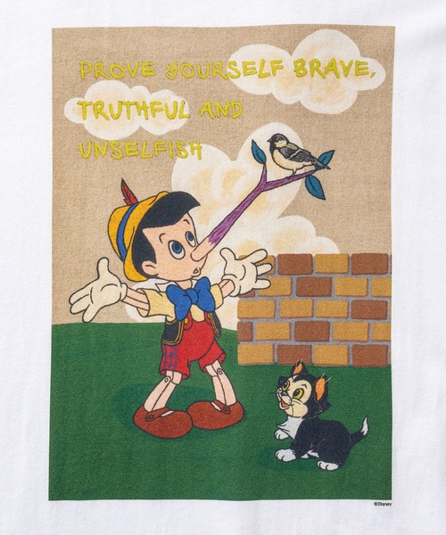 Disney(ディズニー)の「Pinocchio / T-shirt Designed by Koichiro Takagi(Tシャツ/カットソー・メンズ・ブラック/ホワイト・XX-LARGE/X-LARGE/LARGE/MEDIUM)」の4枚目の写真