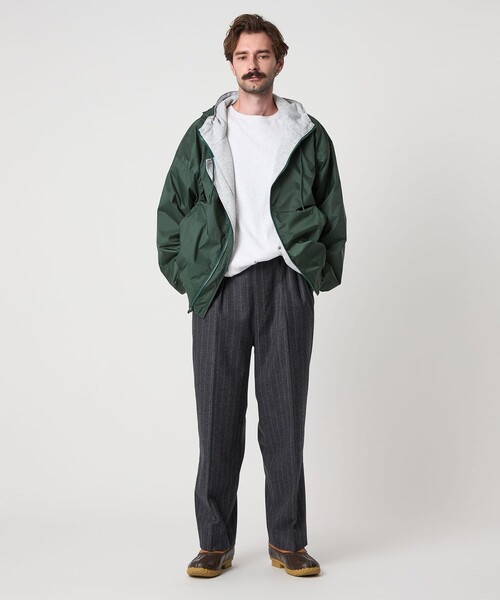 Steven Alan＞ ウール フラノ インツープリーツ ドレス トラウザーズ