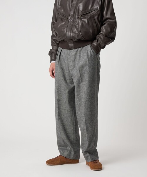 セール】＜Steven Alan＞ ウール フラノ インツープリーツ ドレス