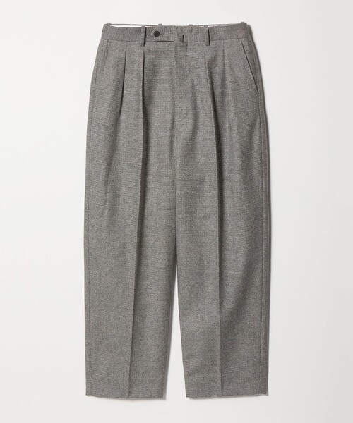 Steven Alan＞ ウール フラノ インツープリーツ ドレス トラウザーズ