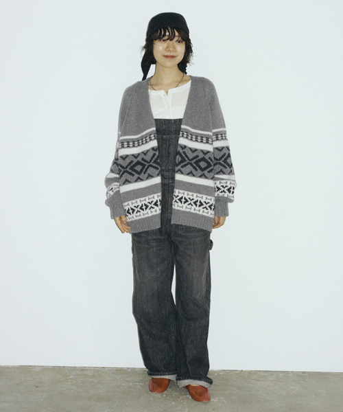 FRAMeWORK（フレームワーク）の「ジャガードカーディガン（カーディガン/ボレロ・レディース・グレー/アイボリー・FREE）」の19枚目の写真