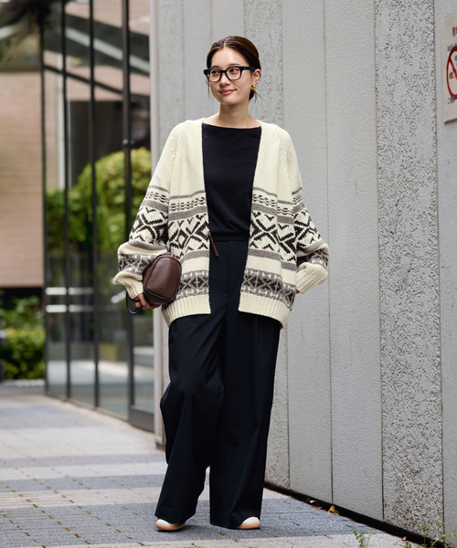 フレームワーク　FRAMeWORK ジャガードカーディガン FRAMeWORK｜ジャガードカーディガン | Rakuten Fashion(楽天