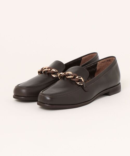 MACKINTOSH LONDON(マッキントッシュ ロンドン)の「チェーンモチーフローファー(ローファー・レディース・ブラック系その他/ブラック/ダークブラウン・24.5cm/24.0cm/23.5cm/23.0cm/22.5cm/22.0cm)」の3枚目の写真