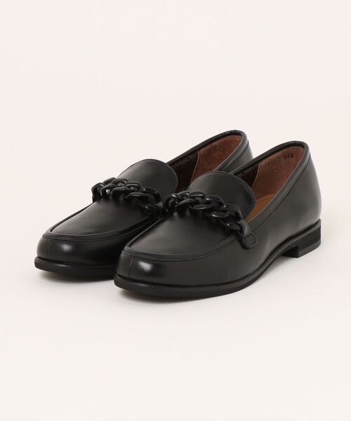マッキントッシュロンドン　黒のローファー チェーンモチーフローファー（ローファー）｜MACKINTOSH LONDON