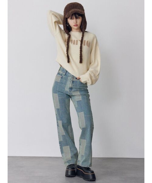 MURUA（ムルーア）の「フライトニットファーキャップ（キャップ・レディース・ブラウン・FREE）」の7枚目の写真