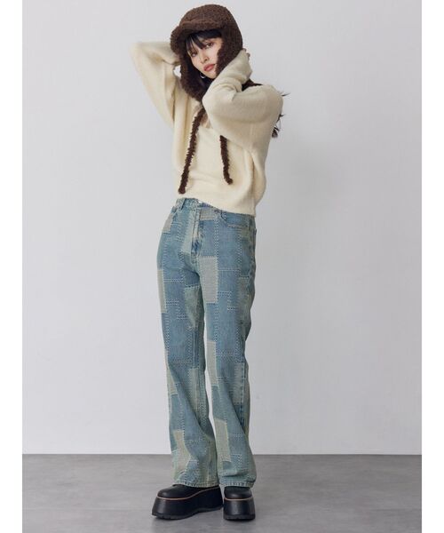 MURUA（ムルーア）の「フライトニットファーキャップ（キャップ・レディース・ブラウン・FREE）」の8枚目の写真