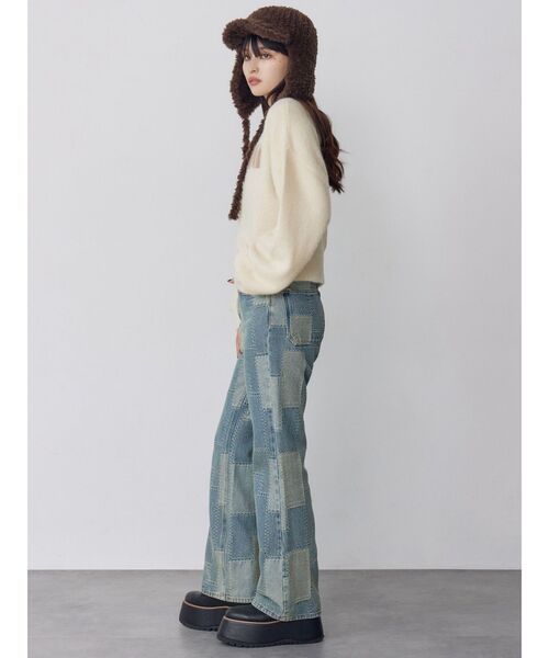 MURUA（ムルーア）の「フライトニットファーキャップ（キャップ・レディース・ブラウン・FREE）」の9枚目の写真