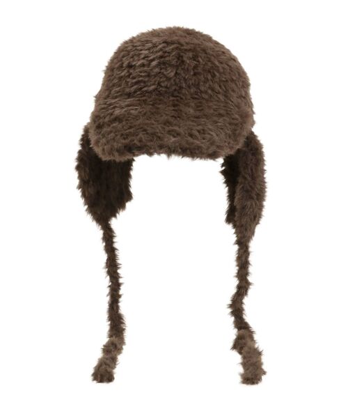 MURUA（ムルーア）の「フライトニットファーキャップ（キャップ・レディース・ブラウン・FREE）」の14枚目の写真