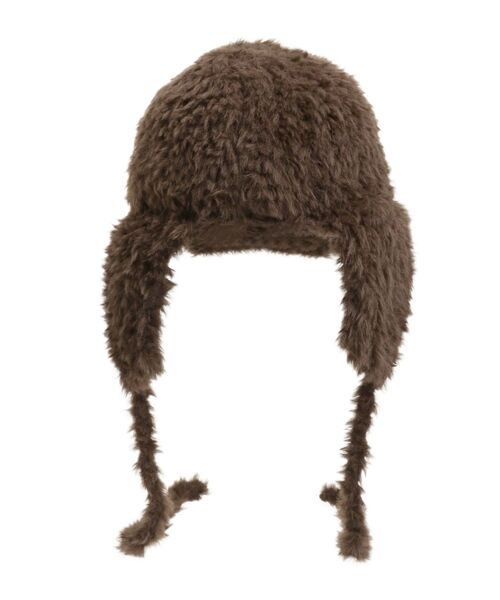 MURUA（ムルーア）の「フライトニットファーキャップ（キャップ・レディース・ブラウン・FREE）」の17枚目の写真