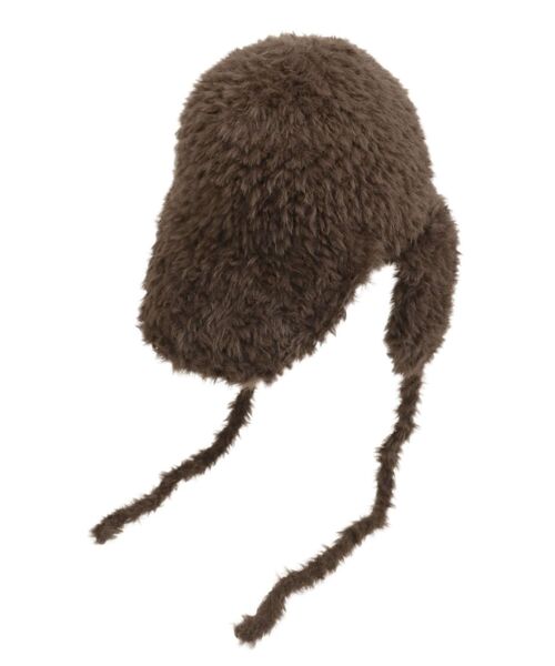 MURUA（ムルーア）の「フライトニットファーキャップ（キャップ・レディース・ブラウン・FREE）」の19枚目の写真