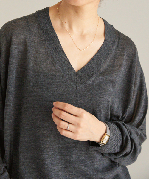セール】Maison IENA Vプルオーバー（ニット/セーター）｜IENA（イエナ