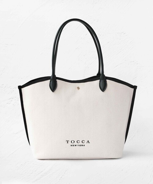 TOCCA(トッカ)の「ET JOUR CANVASTOTE キャンバストートバッグ(トートバッグ・レディース・アイボリー系/ブラック系・F)」の15枚目の写真