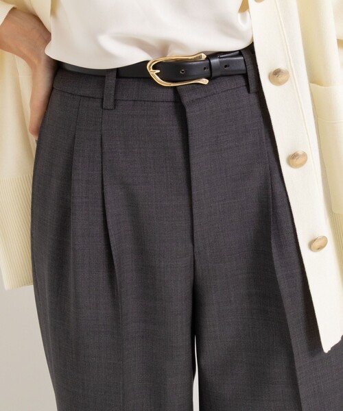 NOLLEY’S Sophi（ノーリーズソフィ）の「《セットアップ対応》ウォッシャブルサイロトロピカルワイドパンツ（その他パンツ・レディース・ネイビー/チャコールグレー/ブラウン・38/36/34）」の9枚目の写真