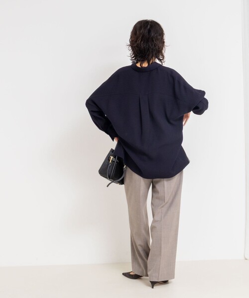 NOLLEY’S Sophi（ノーリーズソフィ）の「《セットアップ対応》ウォッシャブルサイロトロピカルワイドパンツ（その他パンツ・レディース・ネイビー/チャコールグレー/ブラウン・38/36/34）」の13枚目の写真