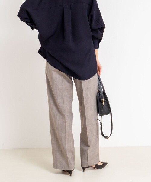 NOLLEY’S Sophi（ノーリーズソフィ）の「《セットアップ対応》ウォッシャブルサイロトロピカルワイドパンツ（その他パンツ・レディース・ネイビー/チャコールグレー/ブラウン・38/36/34）」の16枚目の写真