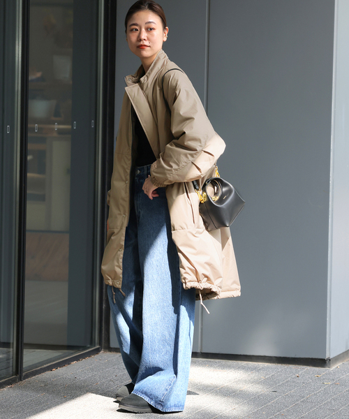 WILD THINGS（ワイルドシングス）の「《追加》別注 WILD THINGS×TAION×relume MONSTER PARKA：ダウンジャケット（ダウンジャケット/コート・レディース・ブラック/ベージュ・FREE）」の4枚目の写真