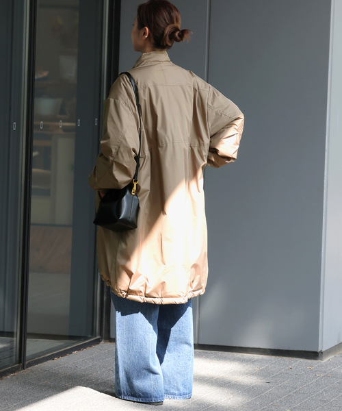 WILD THINGS（ワイルドシングス）の「《追加》別注 WILD THINGS×TAION×relume MONSTER PARKA：ダウンジャケット（ダウンジャケット/コート・レディース・ブラック/ベージュ・FREE）」の5枚目の写真