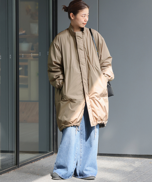 WILD THINGS（ワイルドシングス）の「《追加》別注 WILD THINGS×TAION×relume MONSTER PARKA：ダウンジャケット（ダウンジャケット/コート・レディース・ブラック/ベージュ・FREE）」の6枚目の写真