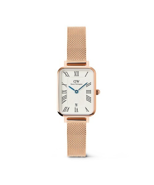 Daniel Wellington(ダニエルウェリントン)の「Roman Quadro 20x26 Numerals Date Melrose レーディス腕時計 ローズゴールド/シルバ(アナログ腕時計・レディース・ピンクゴールド・ONESIZE)」の12枚目の写真