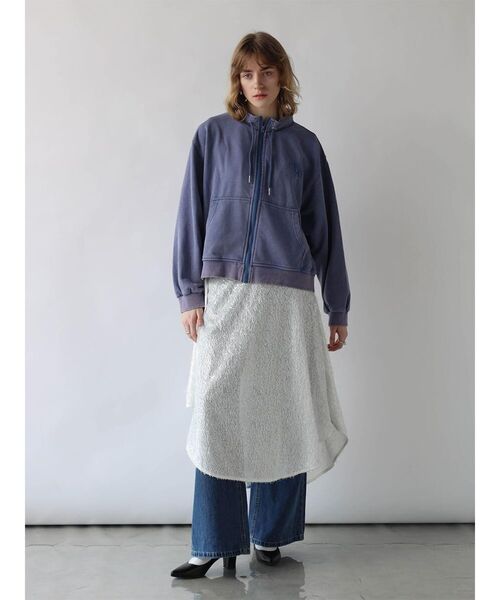 :ETHROF(イーサオブ)の「SEQUINS FRINGE WRAP SKIRT(スカート・レディース・ライトブルー/ブラック/オフホワイト・MEDIUM)」の6枚目の写真