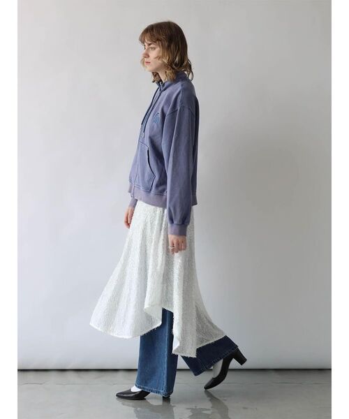 :ETHROF(イーサオブ)の「SEQUINS FRINGE WRAP SKIRT(スカート・レディース・ライトブルー/ブラック/オフホワイト・MEDIUM)」の5枚目の写真