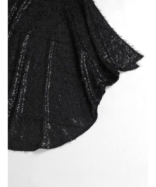 :ETHROF(イーサオブ)の「SEQUINS FRINGE WRAP SKIRT(スカート・レディース・ライトブルー/ブラック/オフホワイト・MEDIUM)」の15枚目の写真