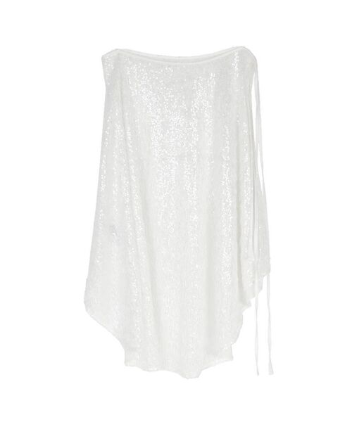 :ETHROF(イーサオブ)の「SEQUINS FRINGE WRAP SKIRT(スカート・レディース・ライトブルー/ブラック/オフホワイト・MEDIUM)」の19枚目の写真
