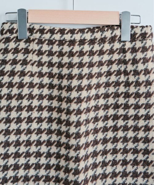 kirakiraShop(キラキラショップ)の「インパン付き 千鳥柄 台形 ミニスカート(スカート・レディース・ブラウン/ブラック・M/S)」の14枚目の写真
