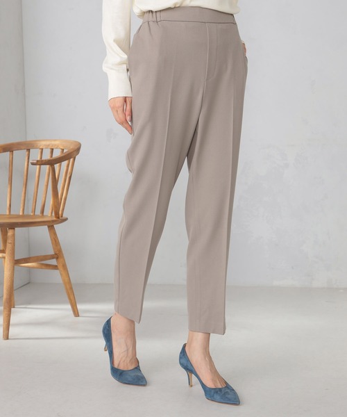 GALLORIA（ギャローリア）の「【キレメクパンツ】2WAYストレッチ　テーパードパンツ（その他パンツ・レディース・モカ/ネイビー/グレー/ブルー・S/M/L/LL）」の2枚目の写真