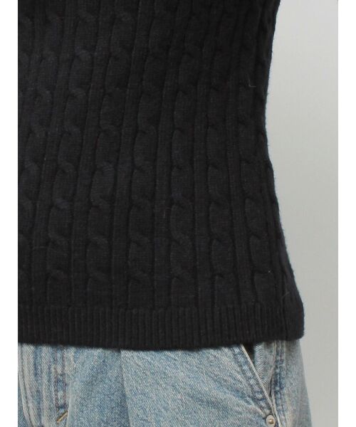 jouetie(ジュエティ)の「ファードッキングオフショルニット(ニット/セーター・レディース・オフホワイト/グレー/ブラック・MEDIUM)」の22枚目の写真