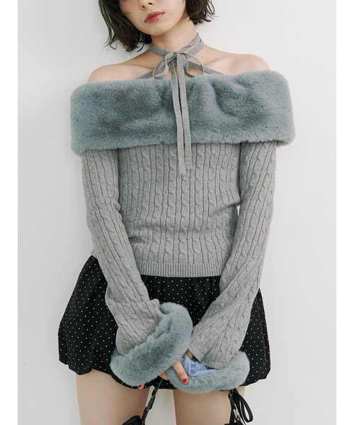 pomiii ニット ファードッキングニット pomiii（ポミー）の「ファードッキングニット（ニット/セーター