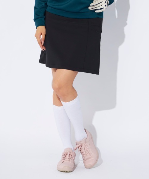 marie claire（マリ・クレール）の「【marieclaire/マリクレール】レディーススカート/ストレッチ・保温／キュロットタイプ/インナーパンツ付き/ゴルフ（スカート・レディース・グリーン系その他/ブラック・LARGE/X-LARGE/MEDIUM）」の2枚目の写真