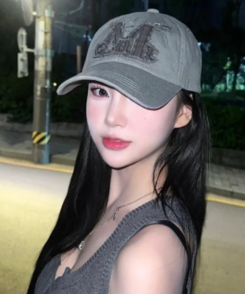 MUCENT(ムセント)の「◇MUCENT◇ブランド直輸入正規品/MUCENT ヴィンテージウォッシングアップリケボールキャップ MUCENT VINTAGE WASHING APPLIQUE BALL CAP(キャップ・レディース・ベージュ/ブラック系その他2/カーキ/グレー/アッシュグレー/ブラック系その他/ピンク/ホワイト/レッド/ネイビー/ブラック系その他3/ブラウン系その他・FREE)」の5枚目の写真