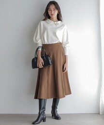 ツイル起毛フレア スカート