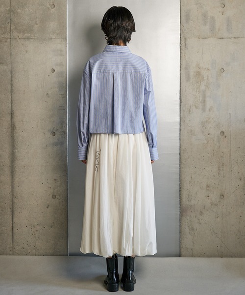RUMCHE(ラムシェ)の「Stitch Balloon Skirt / ステッチバルーンスカート(スカート・レディース・ホワイト/ブラック・FREE)」の22枚目の写真