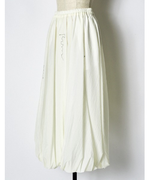 RUMCHE(ラムシェ)の「Stitch Balloon Skirt / ステッチバルーンスカート(スカート・レディース・ホワイト/ブラック・FREE)」の18枚目の写真