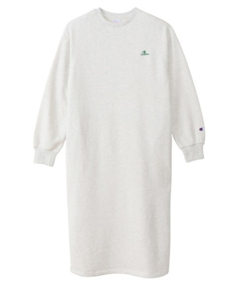 Champion（チャンピオン）の「チャンピオン  SWEAT ONEPIECE DRESS_（ワンピース・レディース・チャコールグレー/ダークブルー/ホワイト・M/L）」の2枚目の写真