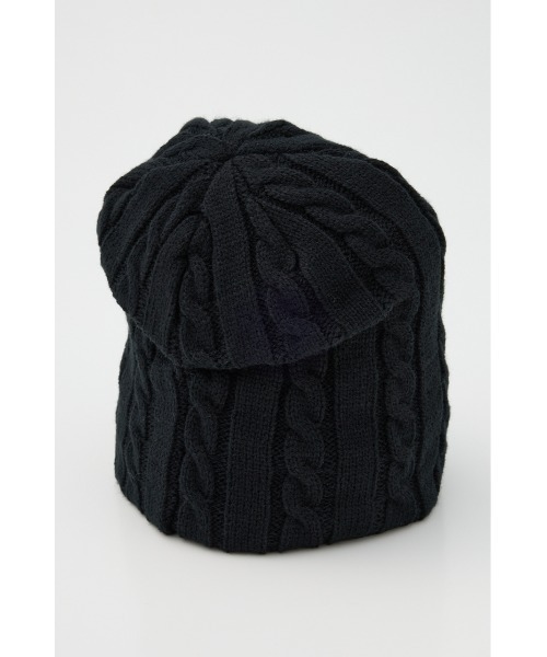 LAGUA GEM(ラグアジェム)の「BROOCH POINT KNIT キャップ(ニットキャップ/ビーニー・レディース・ブラック/グレー・FREE)」の6枚目の写真