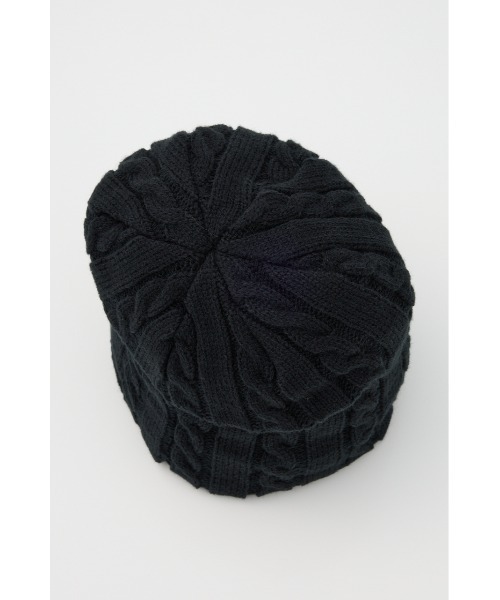 LAGUA GEM(ラグアジェム)の「BROOCH POINT KNIT キャップ(ニットキャップ/ビーニー・レディース・ブラック/グレー・FREE)」の5枚目の写真