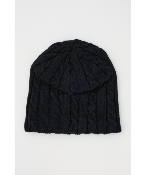 LAGUA GEM(ラグアジェム)の「BROOCH POINT KNIT キャップ(ニットキャップ/ビーニー・レディース・ブラック/グレー・FREE)」の4枚目の写真