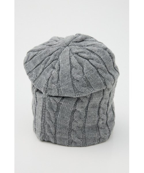 LAGUA GEM(ラグアジェム)の「BROOCH POINT KNIT キャップ(ニットキャップ/ビーニー・レディース・ブラック/グレー・FREE)」の14枚目の写真