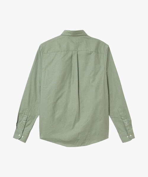 AIGLE（エーグル）の「フランネルボタンダウンシャツ（シャツ/ブラウス・メンズ・ダークグレー/セージグリーン・XL/S/M/L）」の15枚目の写真