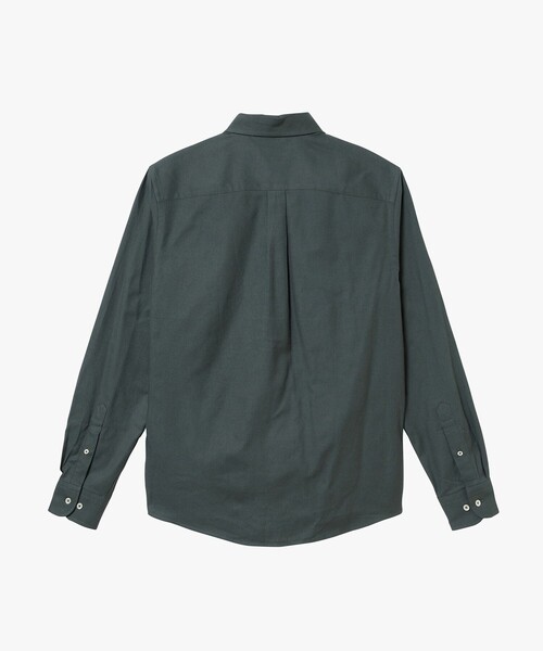 AIGLE（エーグル）の「フランネルボタンダウンシャツ（シャツ/ブラウス・メンズ・ダークグレー/セージグリーン・XL/S/M/L）」の21枚目の写真