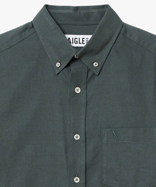 AIGLE（エーグル）の「フランネルボタンダウンシャツ（シャツ/ブラウス・メンズ・ダークグレー/セージグリーン・XL/S/M/L）」の22枚目の写真