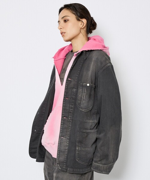 STONE  22AW ガーメントダイ カバーオールシャツ XL Johnbull/ジョンブル】ガーメントダイ カバーオール / ユニセックス