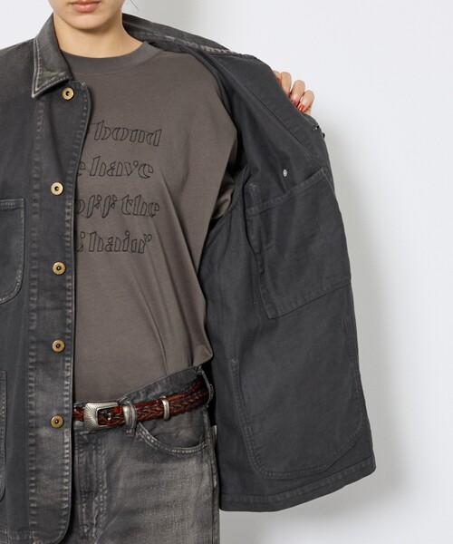 Johnbull(ジョンブル)の「【Johnbull/ジョンブル】ガーメントダイ カバーオール / ユニセックス/セットアップ(カバーオール・メンズ・ブラック/ピンク・M/L/XL)」の13枚目の写真