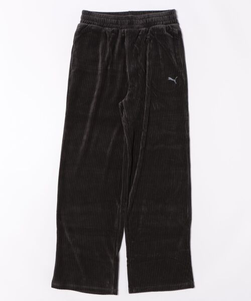 PUMA(プーマ)の「《PUMA》ESS ELEVATED ベロア リブ ストレート レッ(その他パンツ・レディース・ブラック/ブラウン系その他/ホワイト系その他・L/M/S/XL)」の2枚目の写真