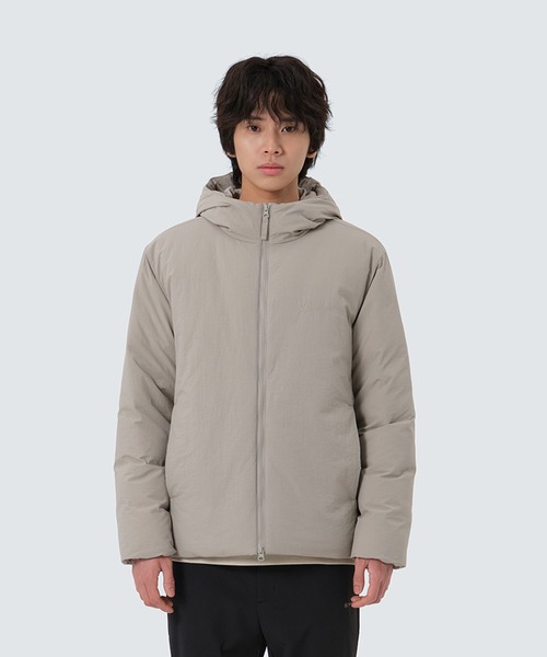 Snow Peak(スノーピーク)の「Snow Peak / Land Hood LW Down Jacket ランドフード LW ダウンジャケット(ダウンジャケット/コート・メンズ・ダークカーキ/ライトグレー/ブラック・M/L/XL/2XL)」の1枚目の写真